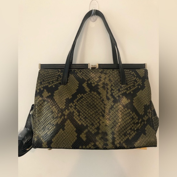 Patricia Nash python print leather bag, NWT